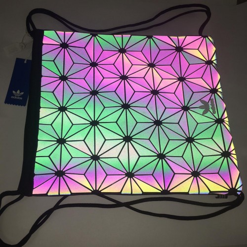 3D Prism Drawstring Gym Bag Reflective